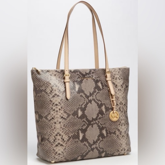 Michael Kors Snake Print Tote - Picture 1 of 9
